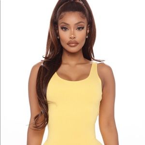 Fashion Nova Vanessa Bodysuit (yellow) 💛